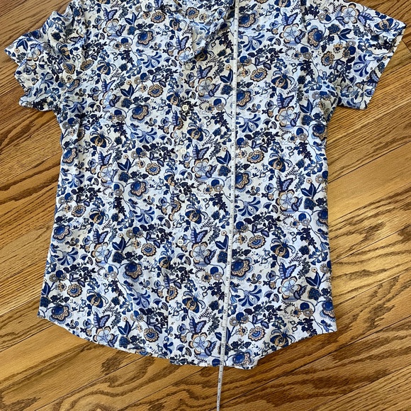 Signature Etro Floral & Paisley print short sleeve cotton button up shirt - L? - Picture 3 of 8